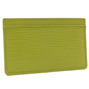 Louis Vuitton Epi Porte Carte Card Wallet Yellow